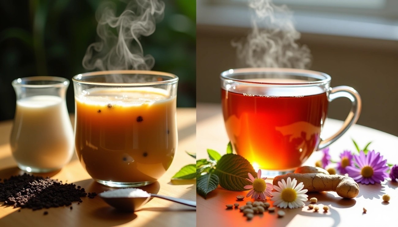 Milk Tea vs Herbal Tea